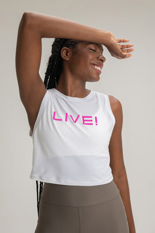 LIVE! Comfort Crop Tank Top