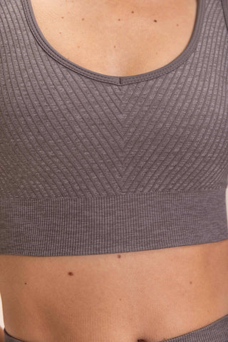 Stripe Seamless Sports Bra