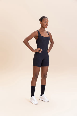 Cross Melange Long Jumpsuit