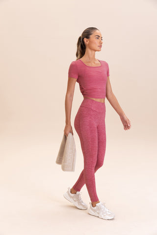 Aero Back Melange Top