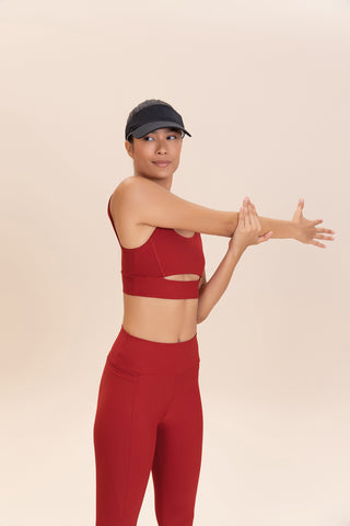 Cut Out Fit Green® Sports Bra