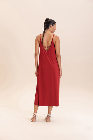 V Long Wide Dress