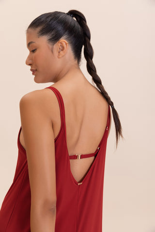 V Long Wide Dress