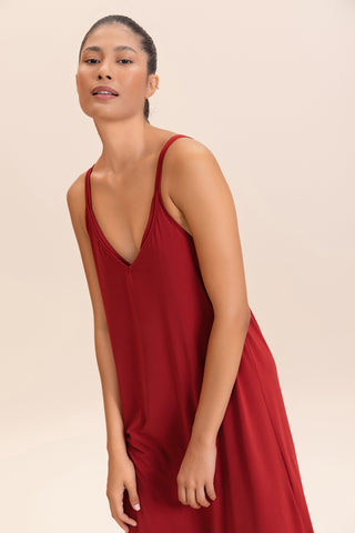 V Long Wide Dress