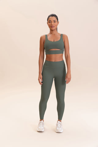 Cut Out Fit Green® Sports Bra