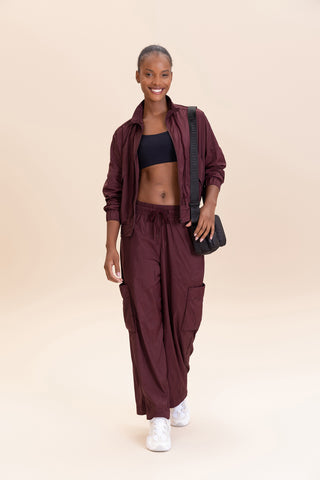 Nylon Net Straight Leg Pants