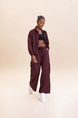 Nylon Net Straight Leg Pants