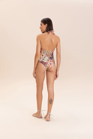Boho Bloom Cross Swimsuit