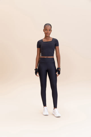 Aero Back Melange Top
