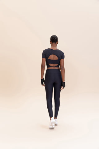 Aero Back Melange Top