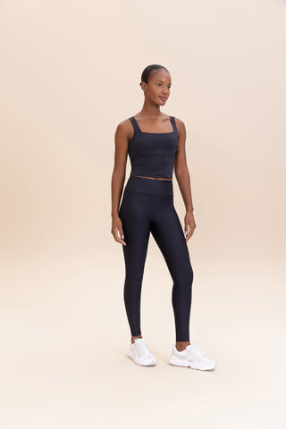 Crop Cross Melange Tank Top