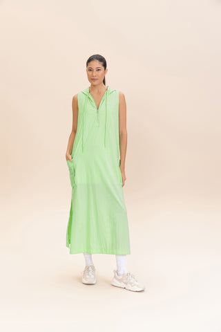 Nylon Net Midi Dress