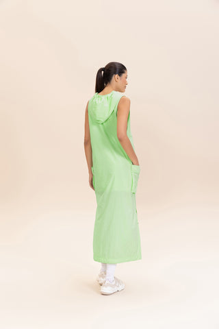 Nylon Net Midi Dress