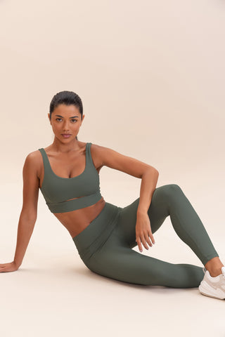 Cut Out Fit Green® Sports Bra