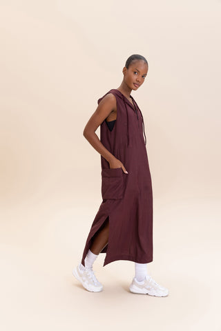 Nylon Net Midi Dress