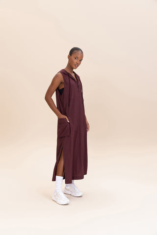 Nylon Net Midi Dress