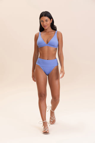 Gloss Rib V-Neck Bikini Top