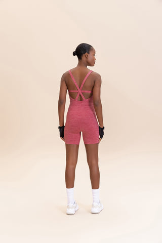 Cross Melange Long Jumpsuit
