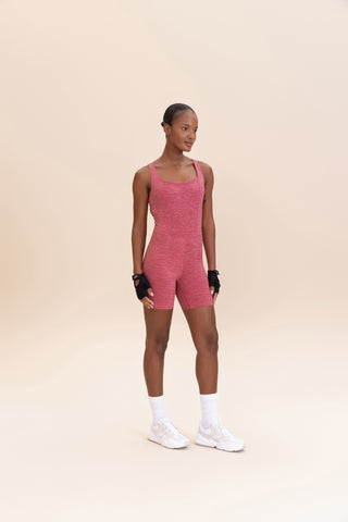 Cross Melange Long Jumpsuit