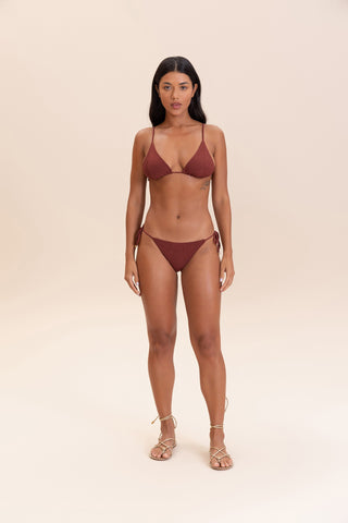 Curl Tie-Side Bikini Bottom