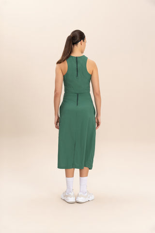 Crop Knot Nylon Net Tank Top