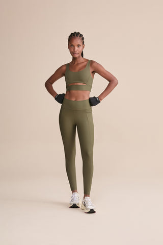 Cut Out Fit Green® Sports Bra