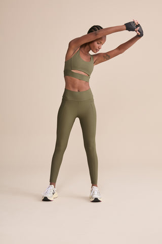 Cut Out Fit Green® Sports Bra