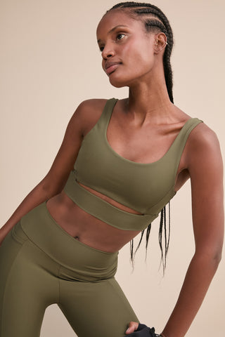 Cut Out Fit Green® Bra