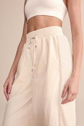 Wide Nylon Flux Mixcloud Pants