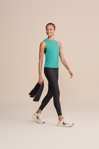 Long Cross Back Comfort Tank Top