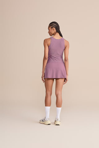 Violet Ribbed Knit Tank Top