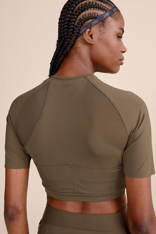 Race Pro® Mesh Cropped Top