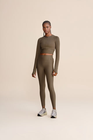 Race Pro® Tule Cropped Long Sleeve Top