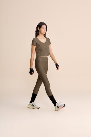 Laser Mix Cropped T-Shirt