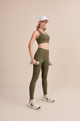 Mix Seamless Knit Racerback Sports Bra
