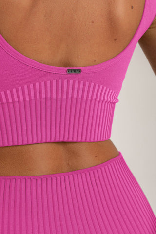 Rib Seamless Sports Bra