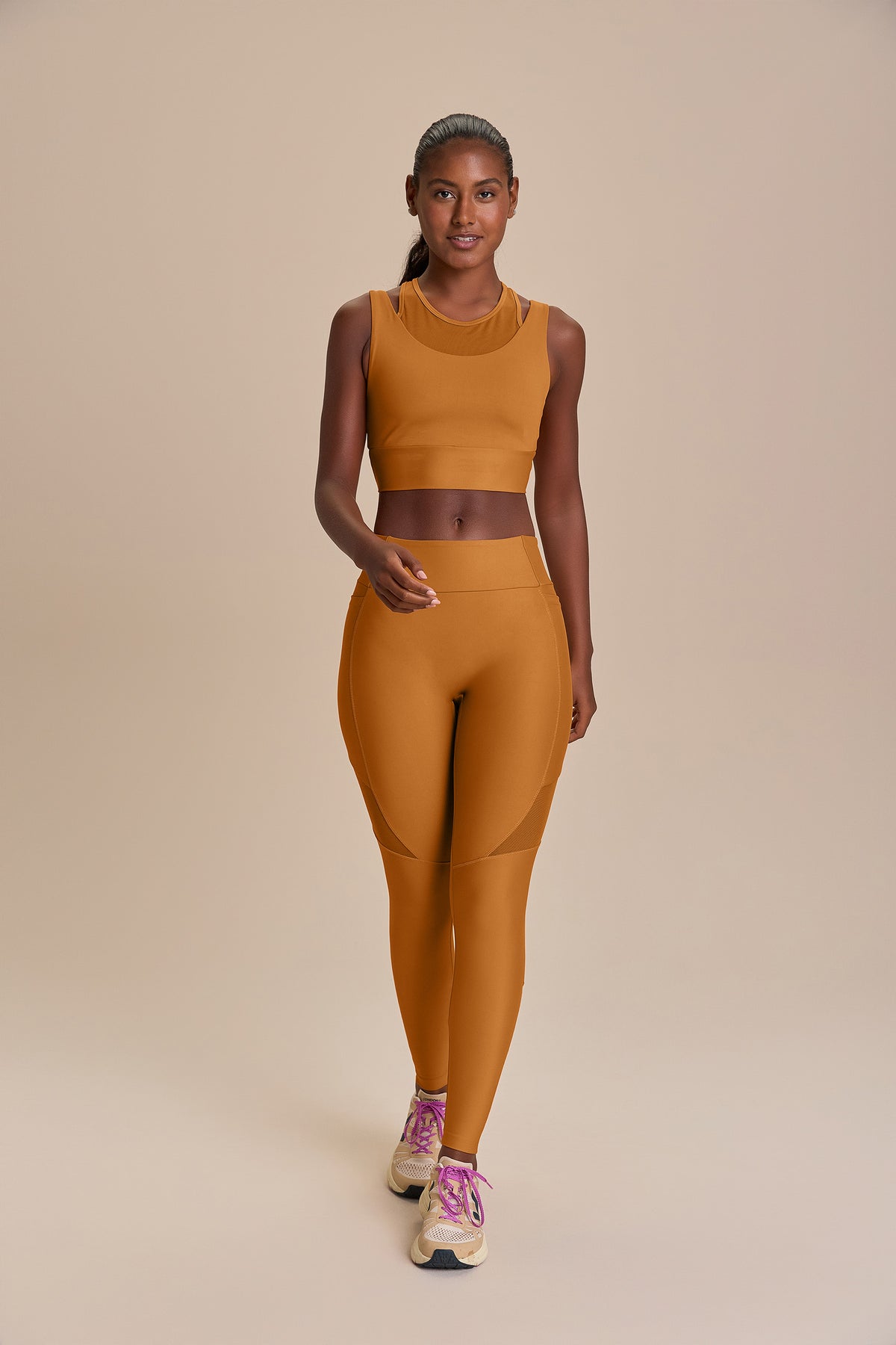 Pocket Upfit Tule Long Leggings