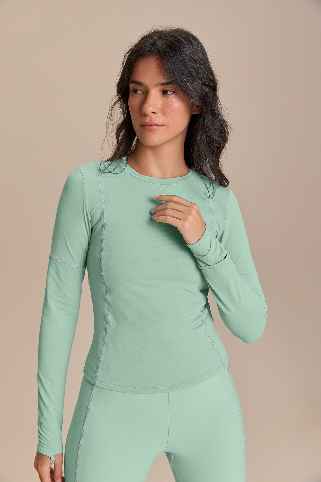 Long Sleeve Cut Out Clock Harmony Top