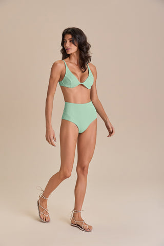 Jacquard Curl Hot Pant Bikini Bottom