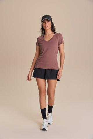 Action Side V-Neck T-Shirt