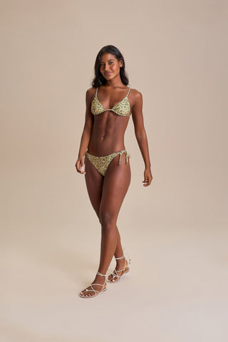 Ocean Petal Tie-Side Bikini Bottom