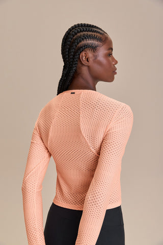 Texture Run Long Sleeve Top