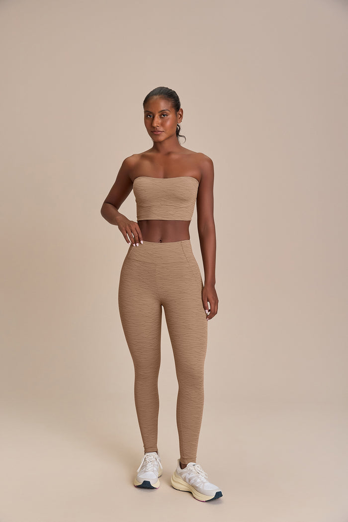 Jacquard Kick Strapless Top