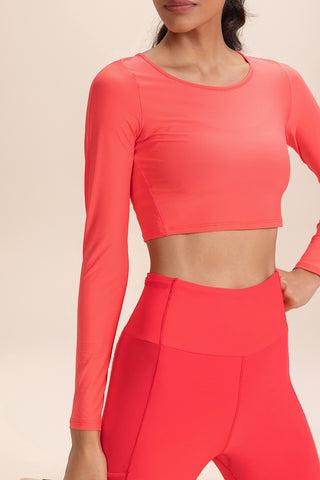 Harmony Crop Long-Sleeve Top