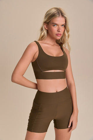 Cut Out Fit Green® Bra