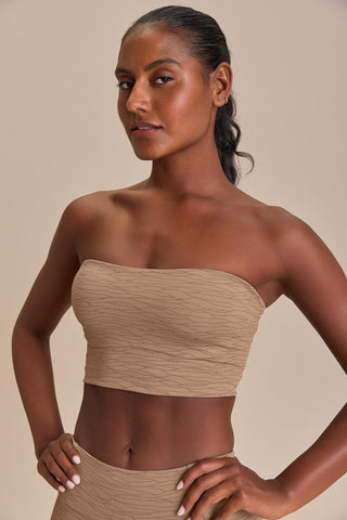 Jacquard Kick Strapless Top
