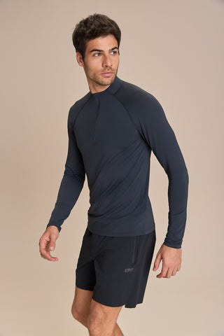 Harmony LS Raglan Zip T-Shirt