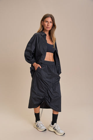 Nylon Light Midi Skirt