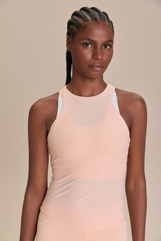 New Ribbed Knit Halter Tank