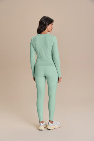 Long Sleeve Cut Out Clock Harmony Top